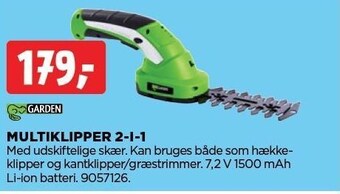 jem & fix Garden multiklipper 2-i-1 tilbud