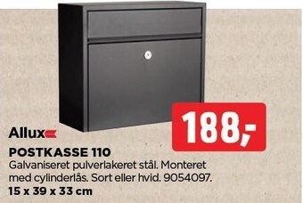 jem & fix Allux postkasse 110 tilbud