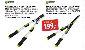 jem & fix Garden grensaks med teleskop elle hækkesaks med teleskop tilbud