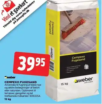 jem & fix Weber cempexo fugesand tilbud