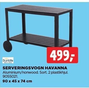 jem & fix Sunlife serveringsvogn havanna tilbud