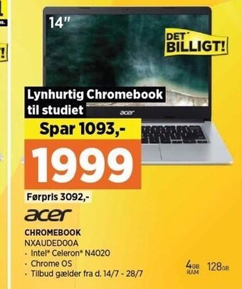 Power Acer chromebook tilbud