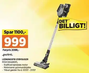 Power Point ledningsfri støvsuger - povc10hardfl tilbud