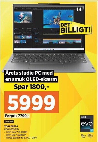 Power Lenovo yoga slim 6 tilbud