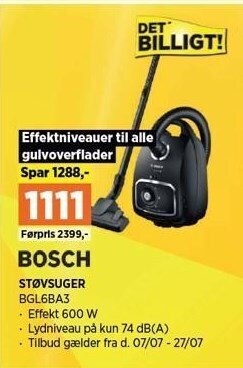 Power Bosch støvsuger - bgl6ba3 tilbud