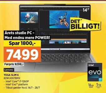 Power Lenovo yoga slim 6 tilbud