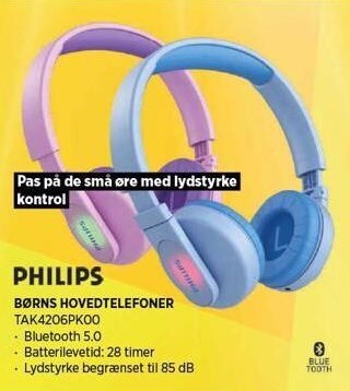 Power Philips børns hovedtelefoner tilbud