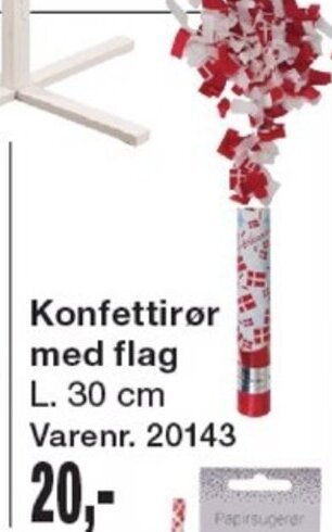 Harald Nyborg Konfettirør med flag tilbud