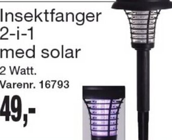 Insektfanger 2-i-1 med solar