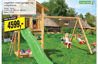 Harald Nyborg Legetårn med gynger og rutsjebane tilbud