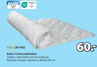 JYSK BASIC T5 RULLEMADRAS tilbud