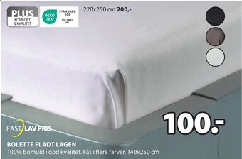 JYSK BOLETTE FLADT LAGEN tilbud