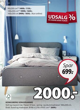 JYSK KONGSBERG SENGERAMME tilbud