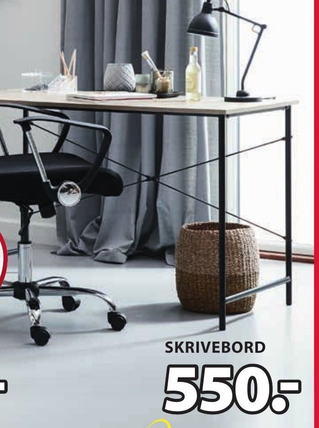 SKRIVEBORD tilbud hos JYSK