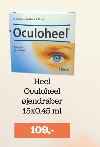 Heel oculoheel øjendråber 15x0,45 ml