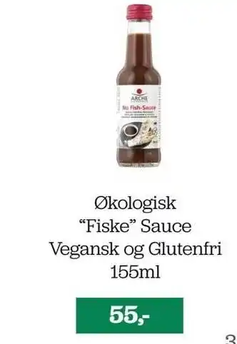 Økologisk fiske sauce vegansk og glutenfri 155ml