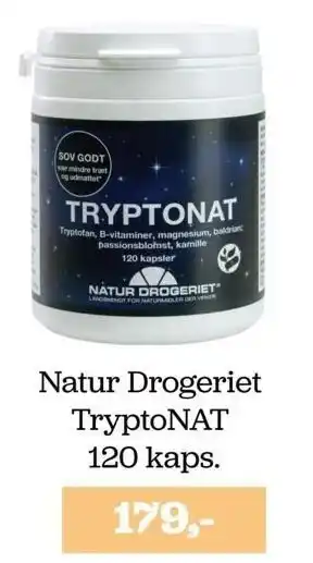 Helsemin Natur drogeriet tryptonat 120 kaps. tilbud