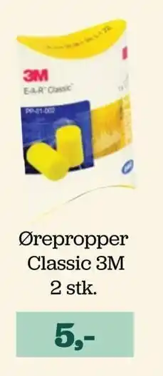Ørepropper classic 3m