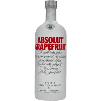 Absolut grapefrugt 40% 1 ltr.