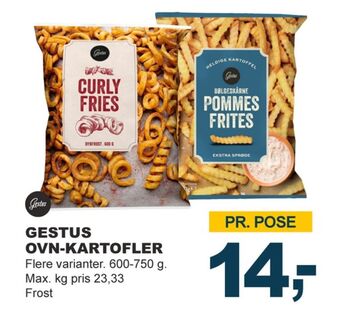 Let-Køb Gestus kartoffelprodukter tilbud