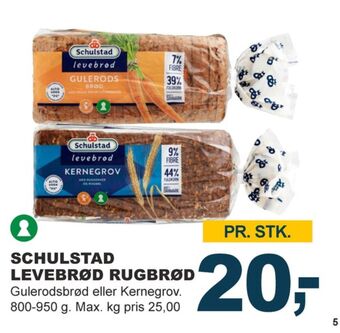 Let-Køb Levebrød gulerodsrugbrød tilbud
