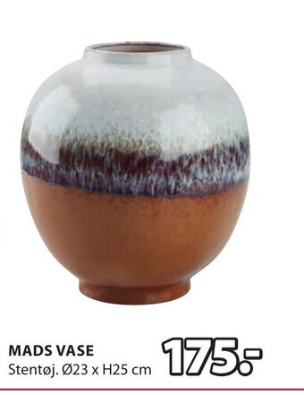 JYSK MADS VASE tilbud