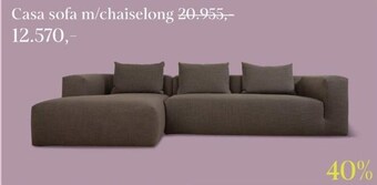 Casa sofa m/chaiselong