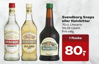 Dagli'Brugsen Svendborg Snaps eller Halvbitter tilbud