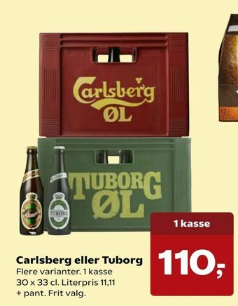 Dagli'Brugsen Carlsberg eller Tuborg tilbud