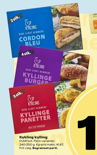 Dagli'Brugsen Kykling kylling tilbud
