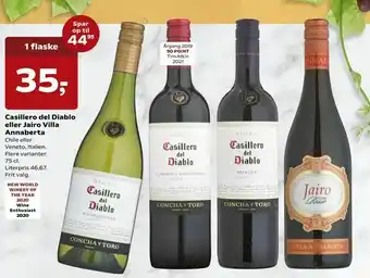 Dagli'Brugsen Casillero del Diablo eller Jairo Villa Annaberta tilbud