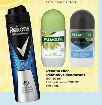 Rexona eller Palmolive deodorant