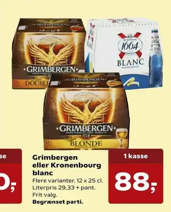Dagli'Brugsen Grimbergen eller Kronenbourg blanc tilbud
