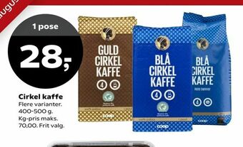 Dagli'Brugsen Cirkel kaffe tilbud