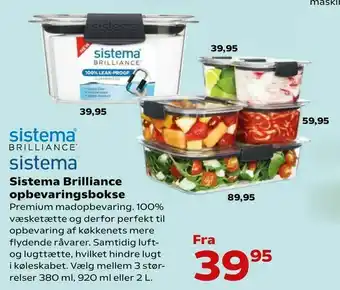Sistema Brilliance opbevaringsbokse