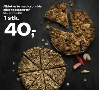 Æbletærte med crumble eller toscatærte