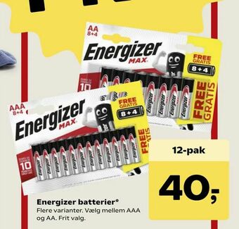 Kvickly Energizer batterier tilbud