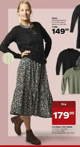 Kvickly Cardigan eller kjole tilbud