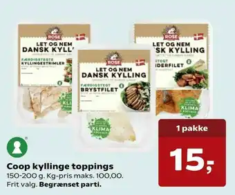 Kvickly Coop kyllinge toppings tilbud