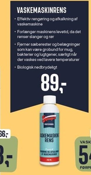 Skousen Vaskemaskinrens tilbud