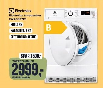 Skousen Electrolux tørretumbler tilbud