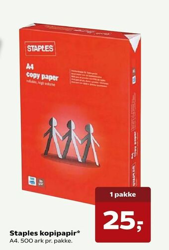 Kvickly Staples kopipapir tilbud