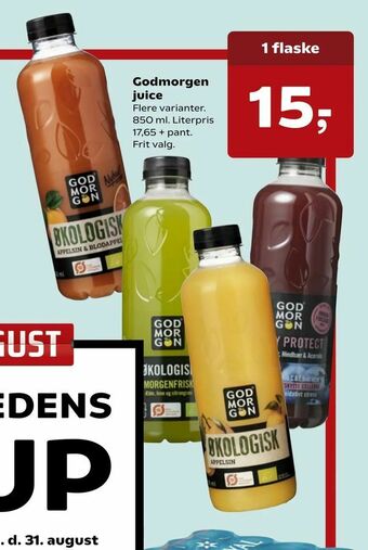 SuperBrugsen Godmorgen juice tilbud