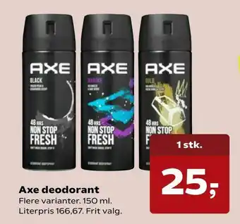 SuperBrugsen Axe deodorant tilbud