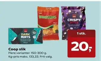 SuperBrugsen Coop slik tilbud