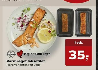 SuperBrugsen Varmrøget laksefilet tilbud