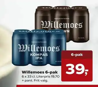 SuperBrugsen Willemoes 6-pak tilbud