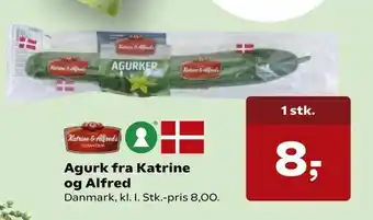 SuperBrugsen Agurk fra Katrine og Alfred tilbud