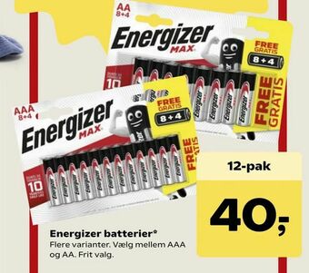 SuperBrugsen Energizer batterier tilbud