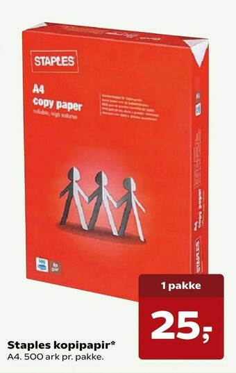 SuperBrugsen Staples kopipapir tilbud